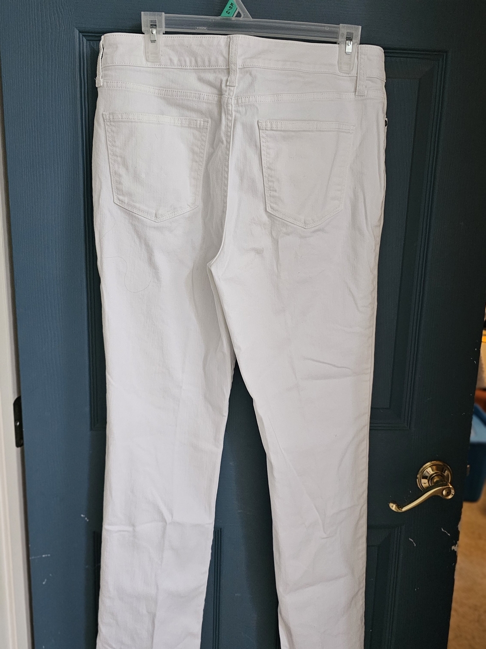 St. John's Bay White Straight-Leg Jeans - Picture 3 of 3